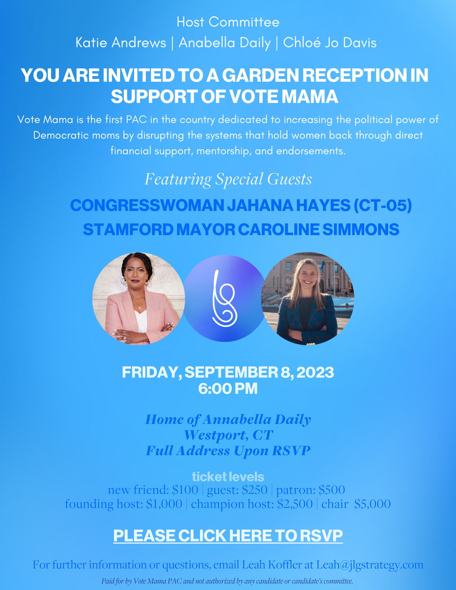Vote Mama Westport Garden Reception - Moffly Media