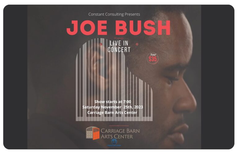 Joe Bush concert flyer Nov 202317 × 11 in 768x497