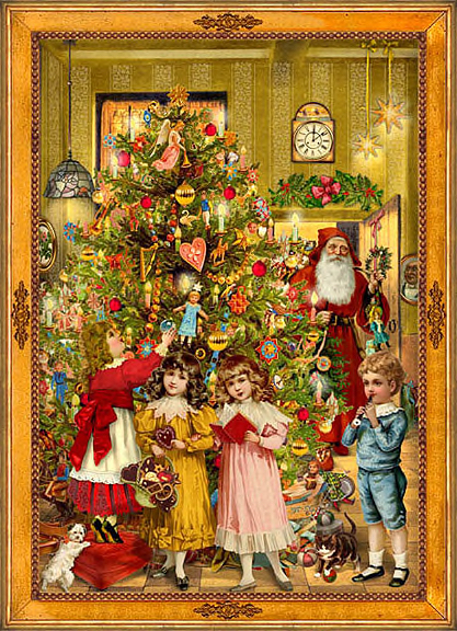 Christmas victorian christmas tree