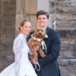 Kitty and Devin with their beloved dog, Lady
