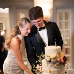 The cutting of the cake